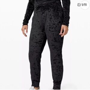 Lululemon Athletica Black Velvet Joggers